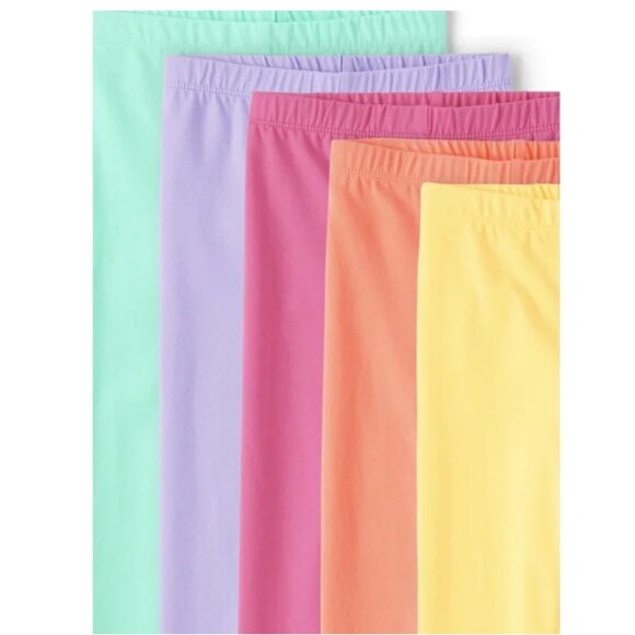 The Children's Place Girls Everyday Pull-On Leggings, 8-Pack, Size M (7-8) - Picture 2 of 7